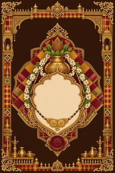 Chettinad Nattukottai — Tamil invitation card design