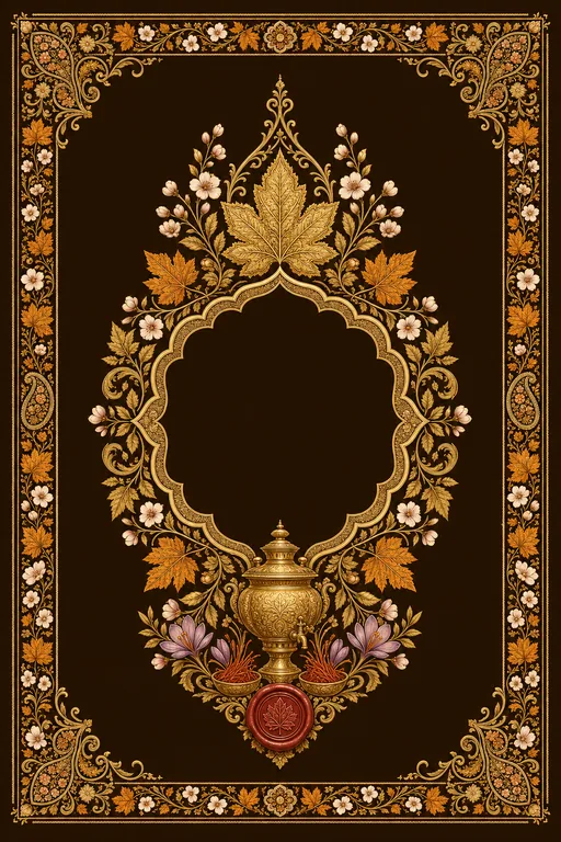 Lagan (Devgon) — Kashmiri Pandit Wedding Suite — Kashmiri Hindu Traditional Lagan (Devgon) invitation card design from Ayozan