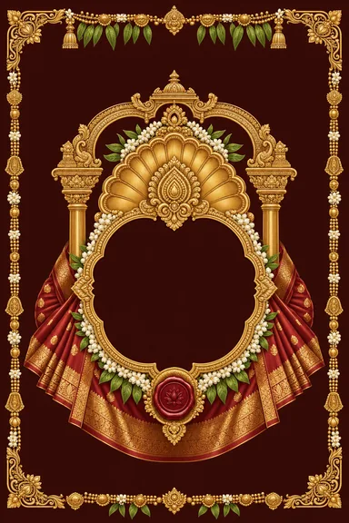 Reception — Tamil Brahmin (Iyer-Iyengar) Wedding Suite — Reception card design
