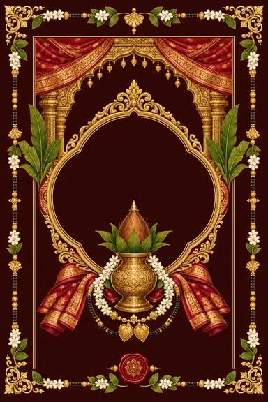 Tamil Brahmin (Iyer-Iyengar) — Tamil invitation card design