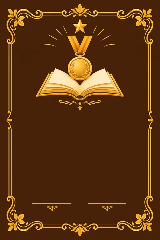 Academic Excellence — Marigold — Traditional Academic Excellence invitation card design from Ayozan