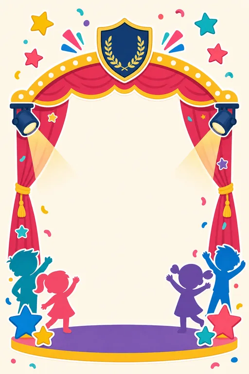 Annual Day — Playful — Modern Annual Day invitation card design from Ayozan
