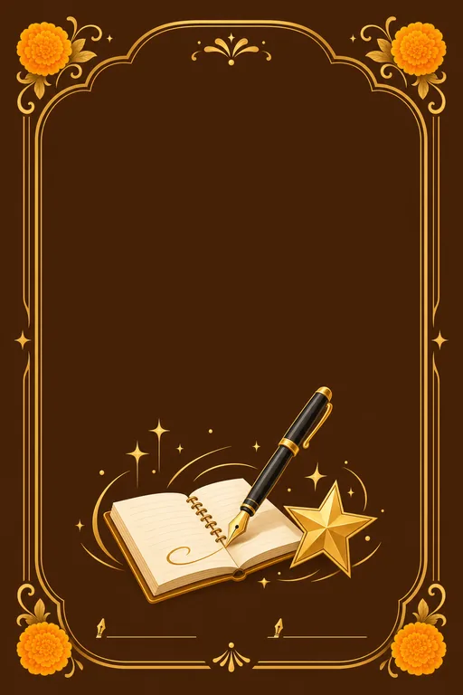 Best Handwriting — Marigold — Traditional Best Handwriting invitation card design from Ayozan