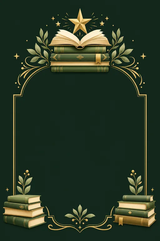 Book Fair — Emerald — Traditional Book Fair invitation card design from Ayozan