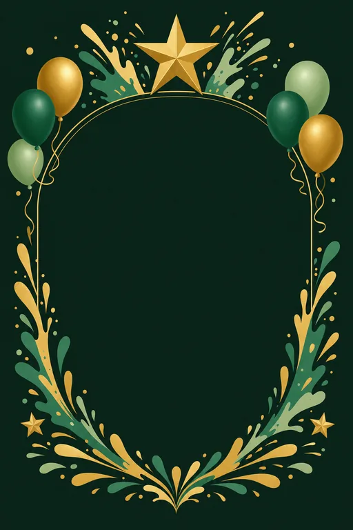 Colour Day — Emerald — Traditional Colour Day invitation card design from Ayozan