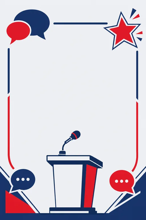 Debate & Declamation — Modern — Minimal Debate Declamation invitation card design from Ayozan