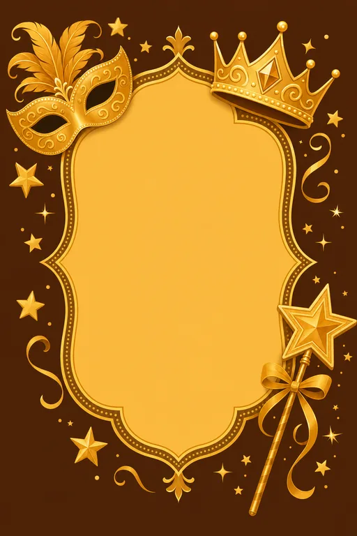 Fancy Dress — Marigold — Traditional Fancy Dress invitation card design from Ayozan