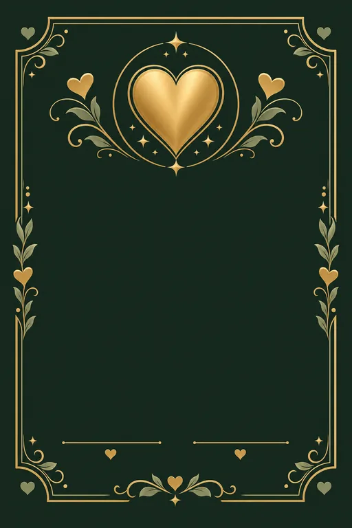 Kindness Award — Emerald — Traditional Kindness Award invitation card design from Ayozan