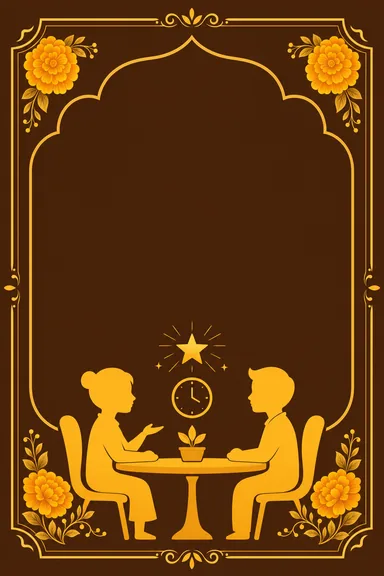 Parent-Teacher Meeting — Marigold — Parent Teacher Meeting card design