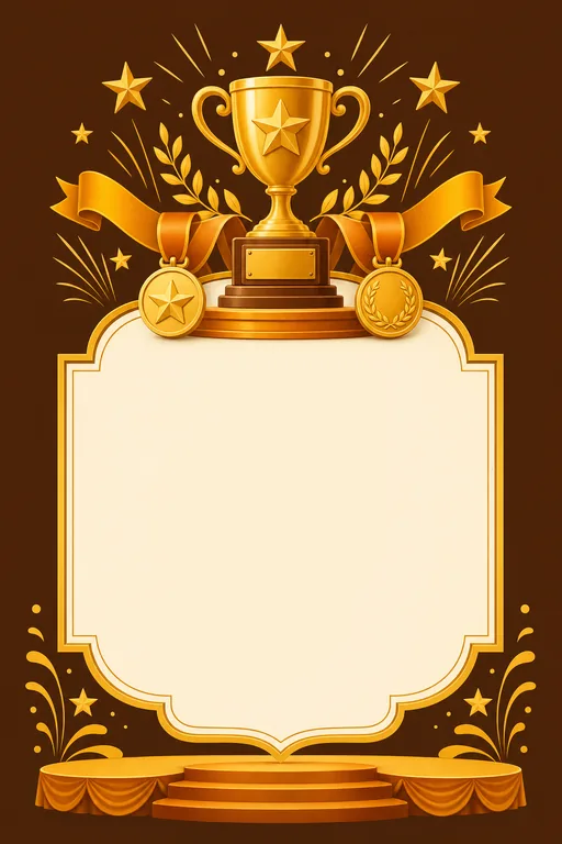 Prize Distribution — Marigold — Traditional Prize Distribution invitation card design from Ayozan