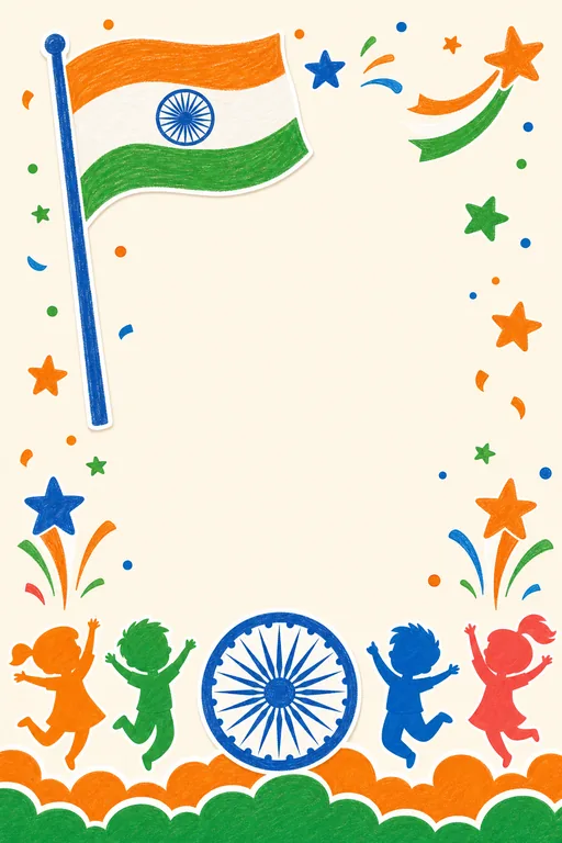 Republic Day — Playful — Modern Republic Day invitation card design from Ayozan