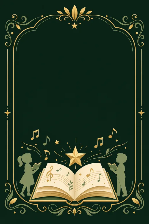Rhyme Recitation — Emerald — Traditional Rhyme Recitation invitation card design from Ayozan