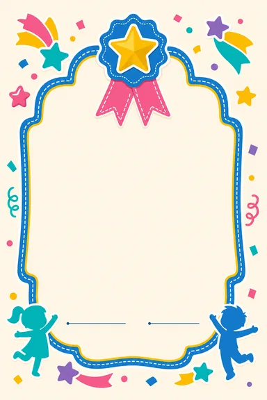 School Certificate — Playful — School Certificate card design