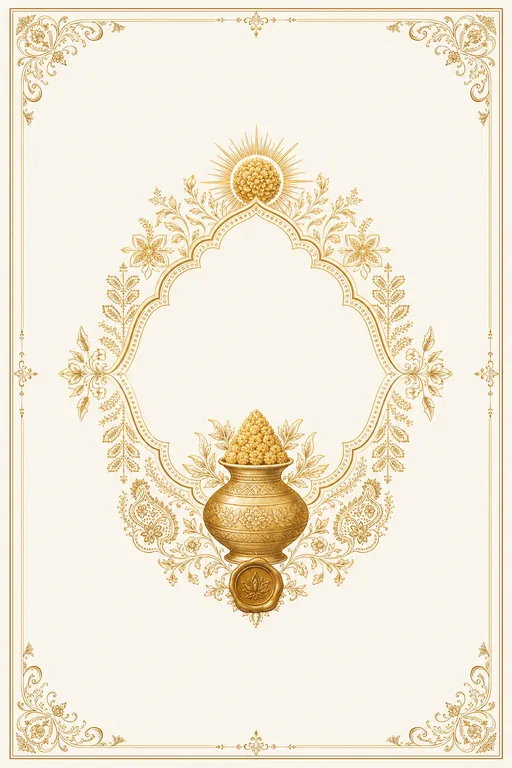 Haldi — Haryana Bagh — Foil Wedding Suite — Hindu Traditional Haldi invitation card design from Ayozan