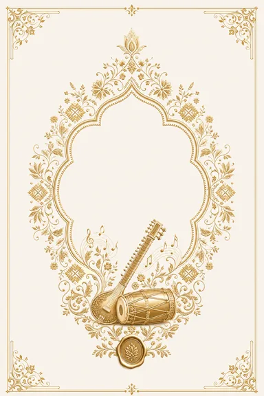 Sangeet — Haryana Bagh — Foil Wedding Suite — Sangeet card design