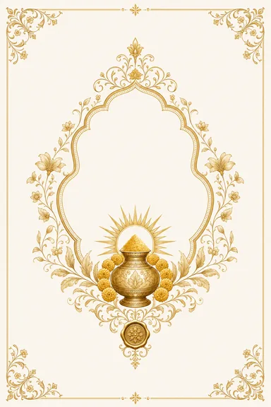 Haldi — Himachal Kangra — Foil Wedding Suite — Haldi card design