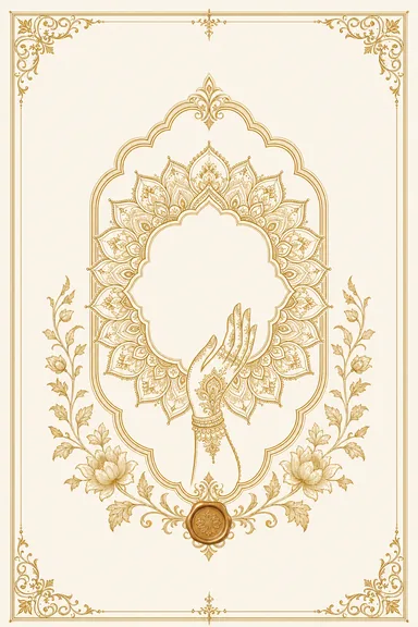 Mehndi — Himachal Kangra — Foil Wedding Suite — Mehndi card design