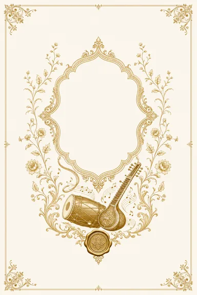 Sangeet — Himachal Kangra — Foil Wedding Suite — Sangeet card design