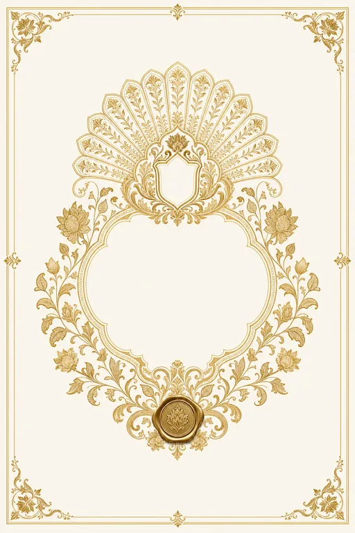 Reception — Jammu Dogra — Foil Wedding Suite — Hindu Traditional Reception invitation card design from Ayozan