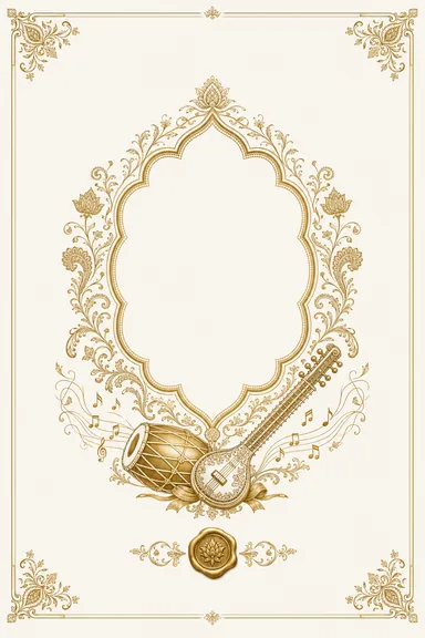 Sangeet — Jammu Dogra — Foil Wedding Suite — Sangeet card design