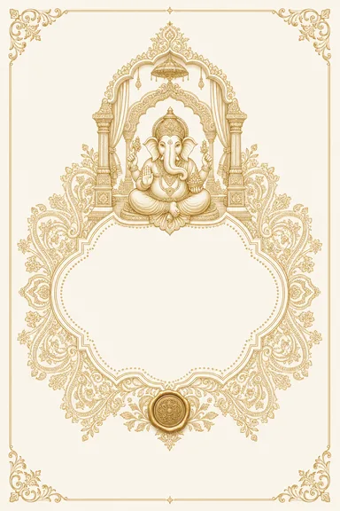 Madhya Pradesh Chanderi — Foil — Hindu Wedding invitation card design