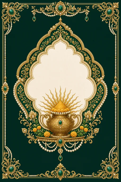 Haldi — Hyderabadi Nizami Wedding Suite — Hyderabadi Hindu Traditional Haldi invitation card design from Ayozan