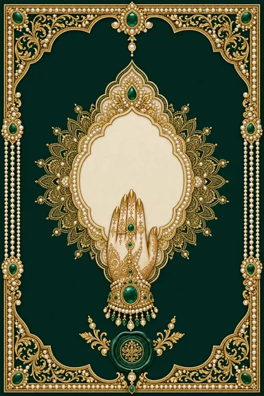 Mehndi — Hyderabadi Nizami Wedding Suite — Mehndi card design