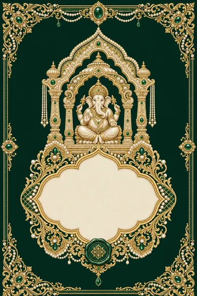 Hyderabadi Nizami — Mehendi invitation card design