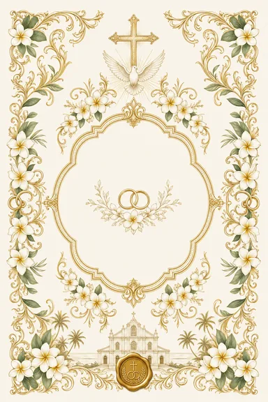 Mangalorean Christian — Wedding — Christian invitation card design