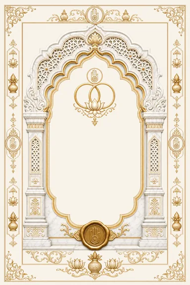 Gujarati Jain — Vivah — Jain invitation card design