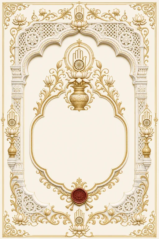 Wedding — Gujarati Jain — Vivah Wedding Suite — Gujarati Jain Traditional Wedding invitation card design from Ayozan