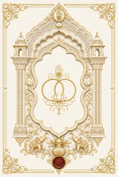 Rajasthani Jain — Vivah — Jain invitation card design
