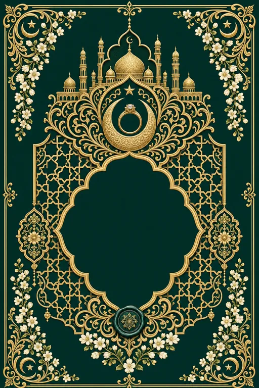 Mangni — Tamil Nadu Muslim — Nikah Wedding Suite — Tamil Muslim Traditional Mangni invitation card design from Ayozan