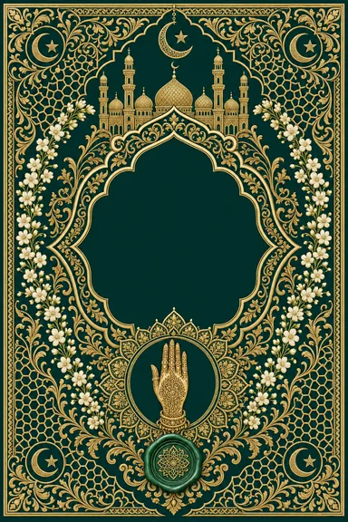 Mehndi — Tamil Nadu Muslim — Nikah Wedding Suite — Mehndi card design