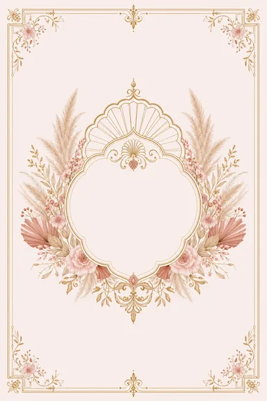Reception — North Modern — Blush Fusion Wedding Suite — Reception card design