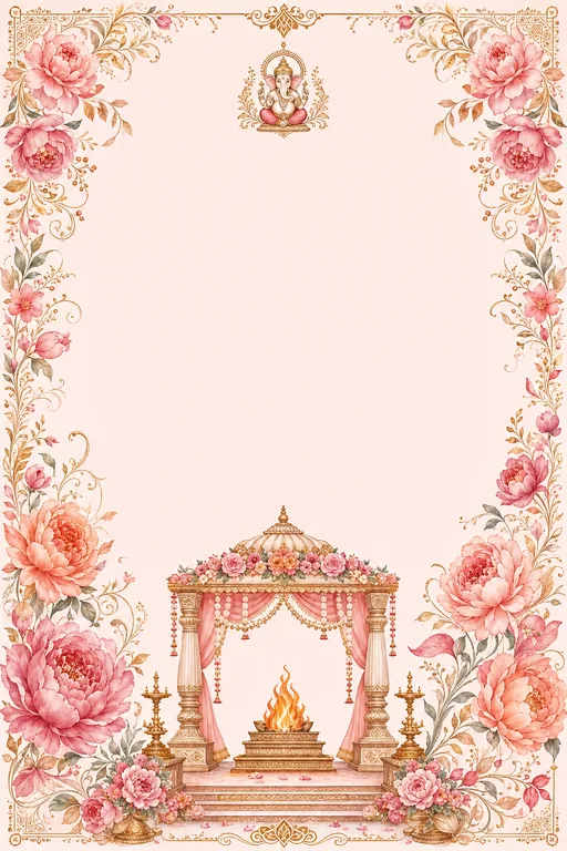 Vivah — North Modern — Blush Fusion Wedding Suite — invitation page