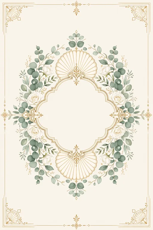 Reception — North Modern — Eucalyptus Fusion Wedding Suite — North Indian Hindu Traditional Reception invitation card design from Ayozan