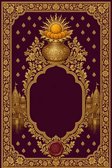 Haldi — UP Banaras — Brocade Wedding Suite — Haldi card design