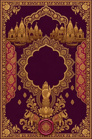 Mehndi — UP Banaras — Brocade Wedding Suite — Mehndi card design