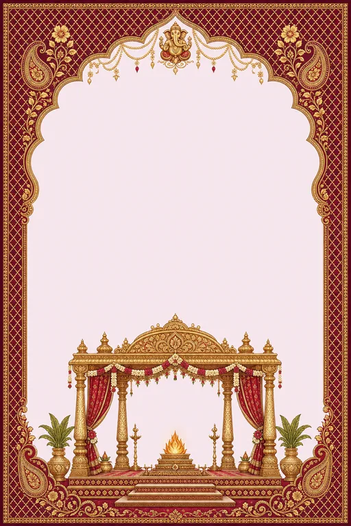 Vivah (Kashi) — UP Banaras — Brocade Wedding Suite — invitation page