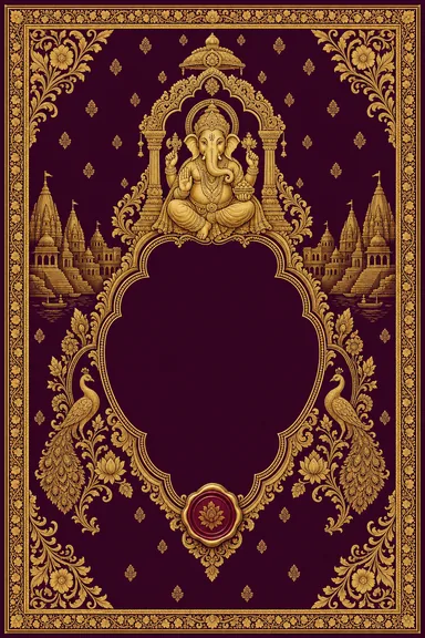 UP Banaras — Brocade — Mehendi invitation card design