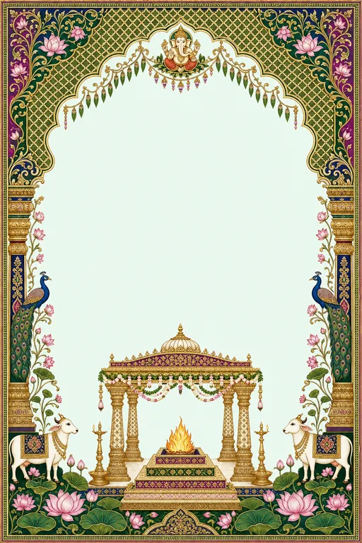 Vivah — UP Braj — Krishna Pichwai Wedding Suite — invitation page