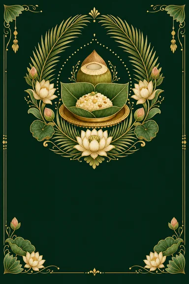 Choroonu · Fusion — Annaprashan card design
