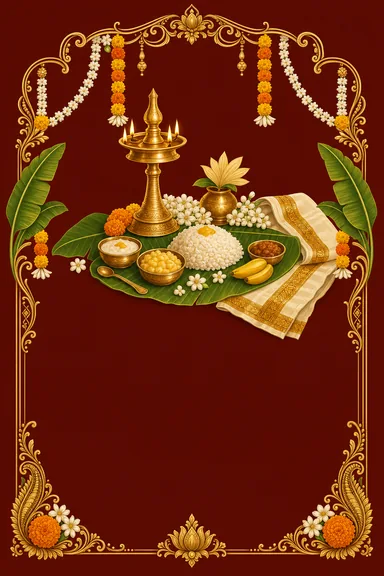 Choroonu · Heritage — Annaprashan card design
