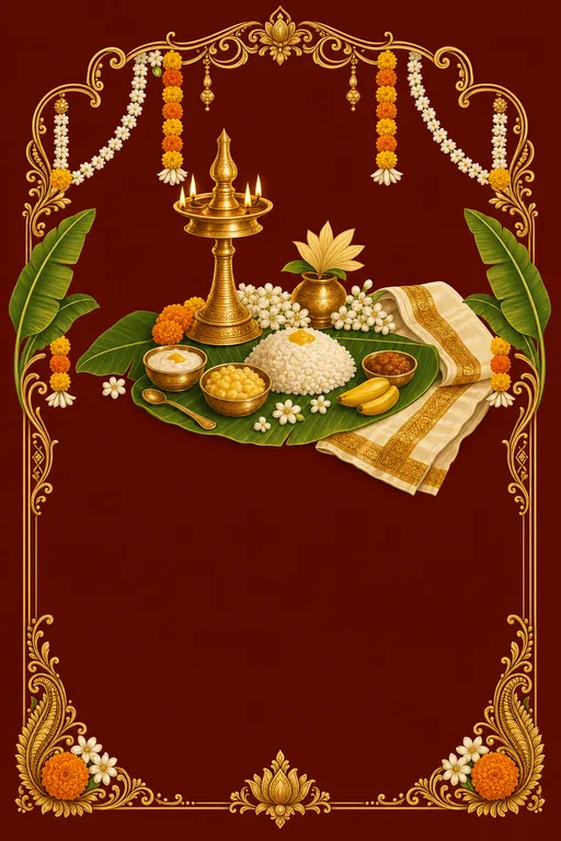 Choroonu · Heritage — Malayalam Hindu Traditional Annaprashan invitation card design from Ayozan