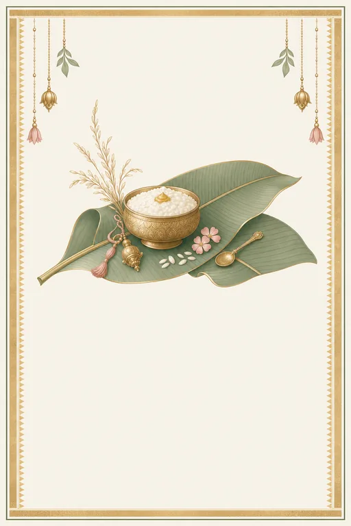 Choroonu · Modern — Malayalam Hindu Modern Annaprashan invitation card design from Ayozan