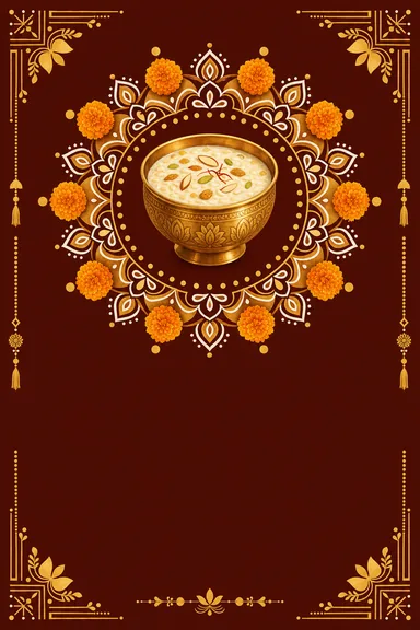 Mukhe Bhaat · Fusion — Annaprashan card design
