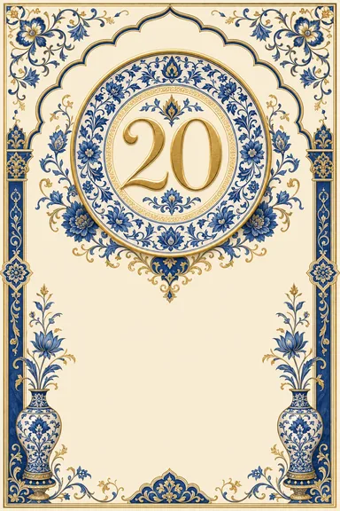 20th Anniversary · Heritage — Anniversary card design