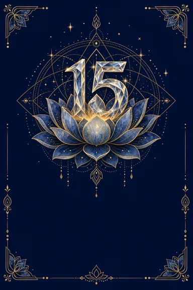 15th Anniversary · Fusion — Anniversary card design