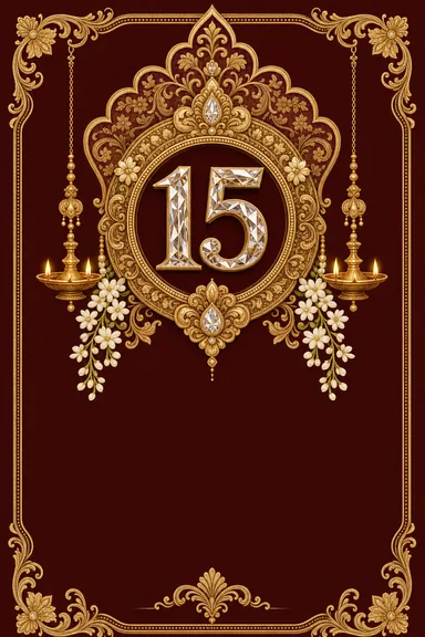 15th Anniversary · Heritage — Anniversary card design
